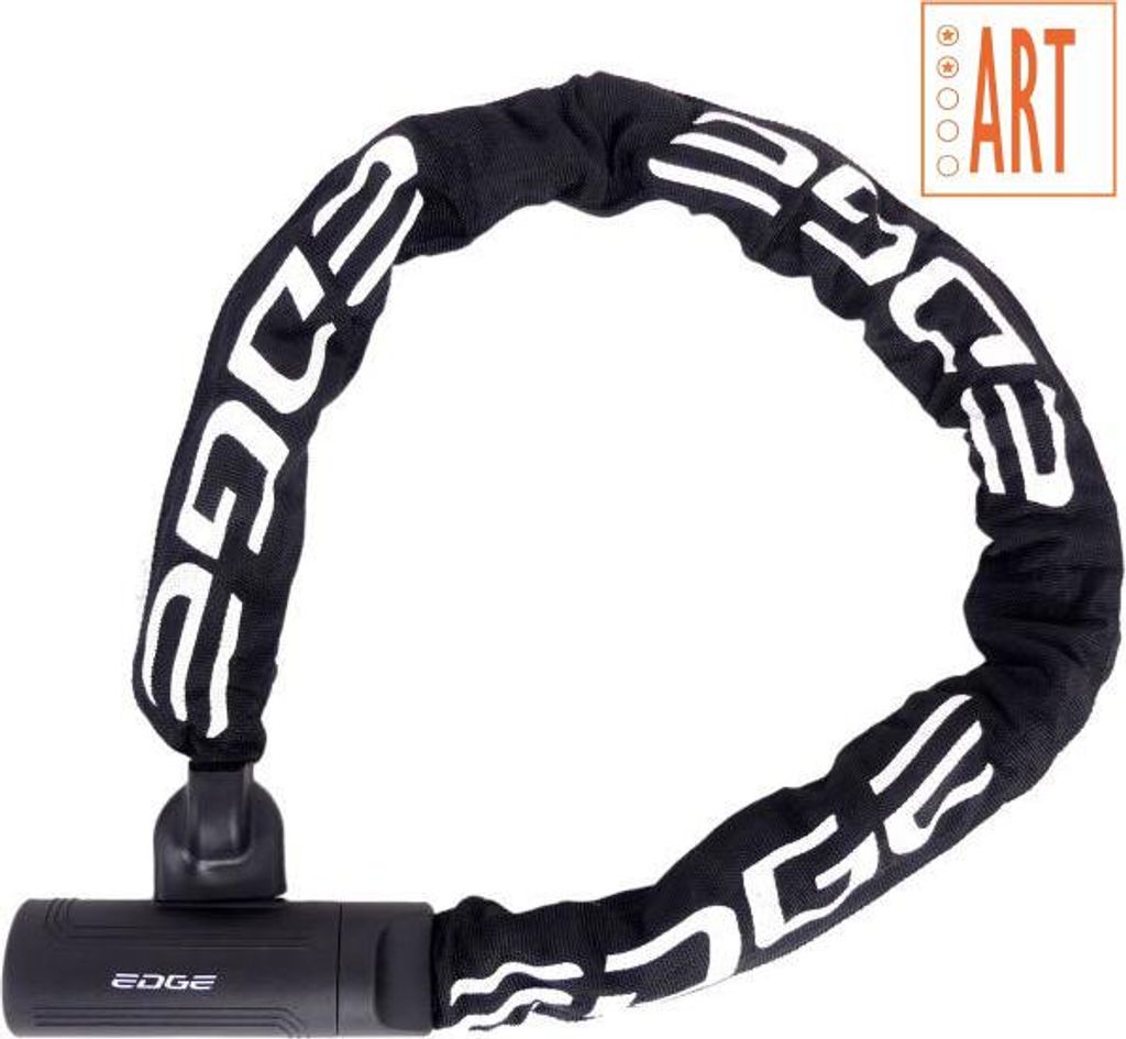 Edge Varno ART 2 Kettenschloss 100 cm gehärteter Stahl Schwarz