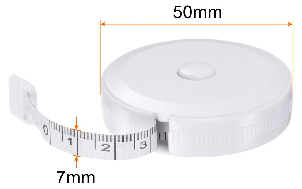 Ma?band runde einziehbar Schneiderma?band fš¹r Handwerk 2M/78 Zoll wei?