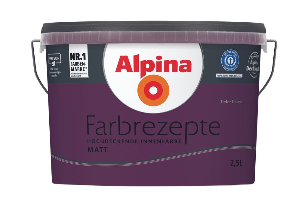 Alpina Farbrezepte Tiefer Traum matt 2,5 Liter Produktbild 