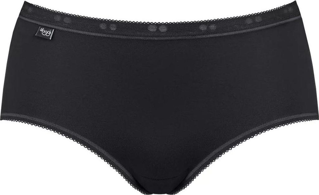 Sloggi Jersey Hüftslip Basic schwarz 2er Pack Gr. 42 Immagine del prodotto 