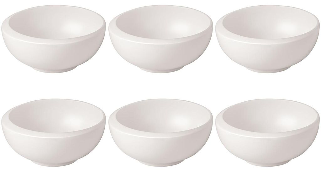 Villeroy & Boch NewMoon 6er Set Dipschälchen 40 ml weiß Produktbild 
