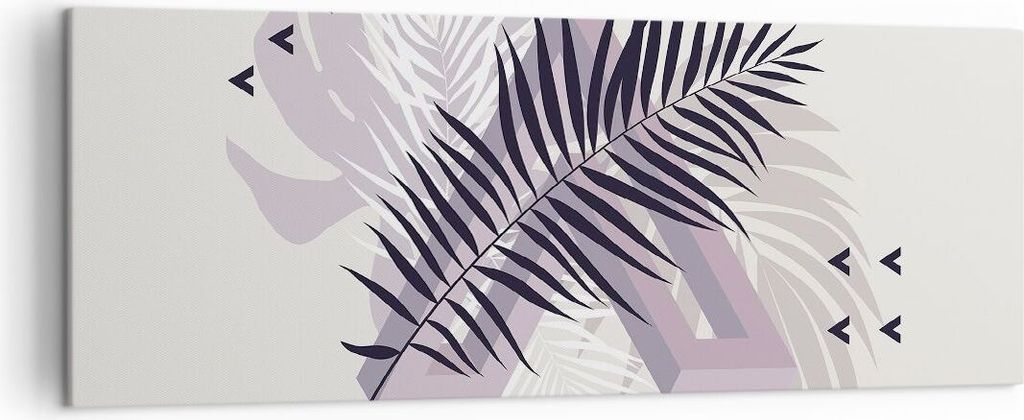 Bild auf Leinwand - Leinwandbild - Einteilig - Grafiken Blatt Buntstift - 140x50cm - Wand Bild - Wanddeko - Wandbilder - Leinwanddruck - Bilder - W...