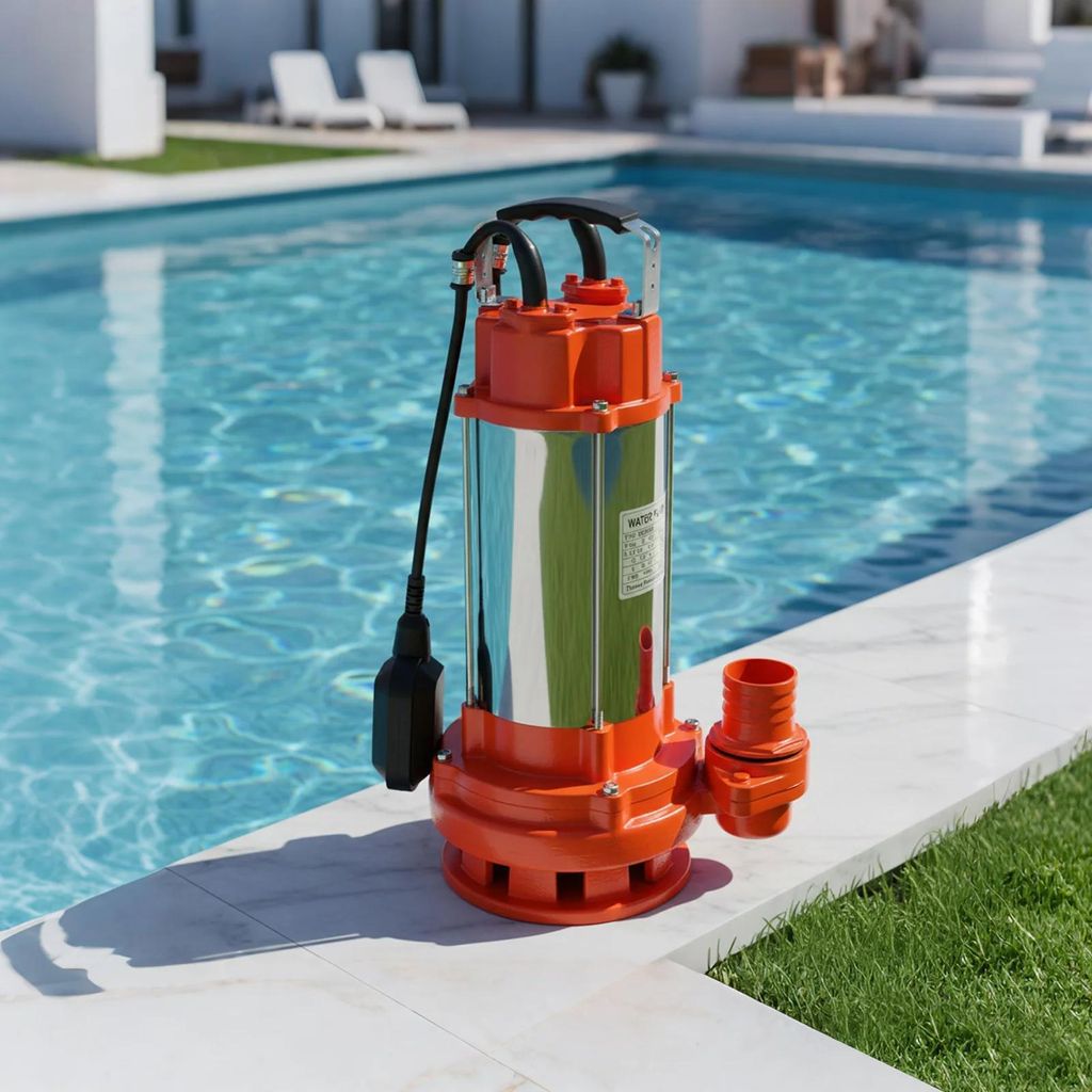 Abwasserpumpe - Tauchpumpe für Schmutzwasser - Elektrisch - - Blau