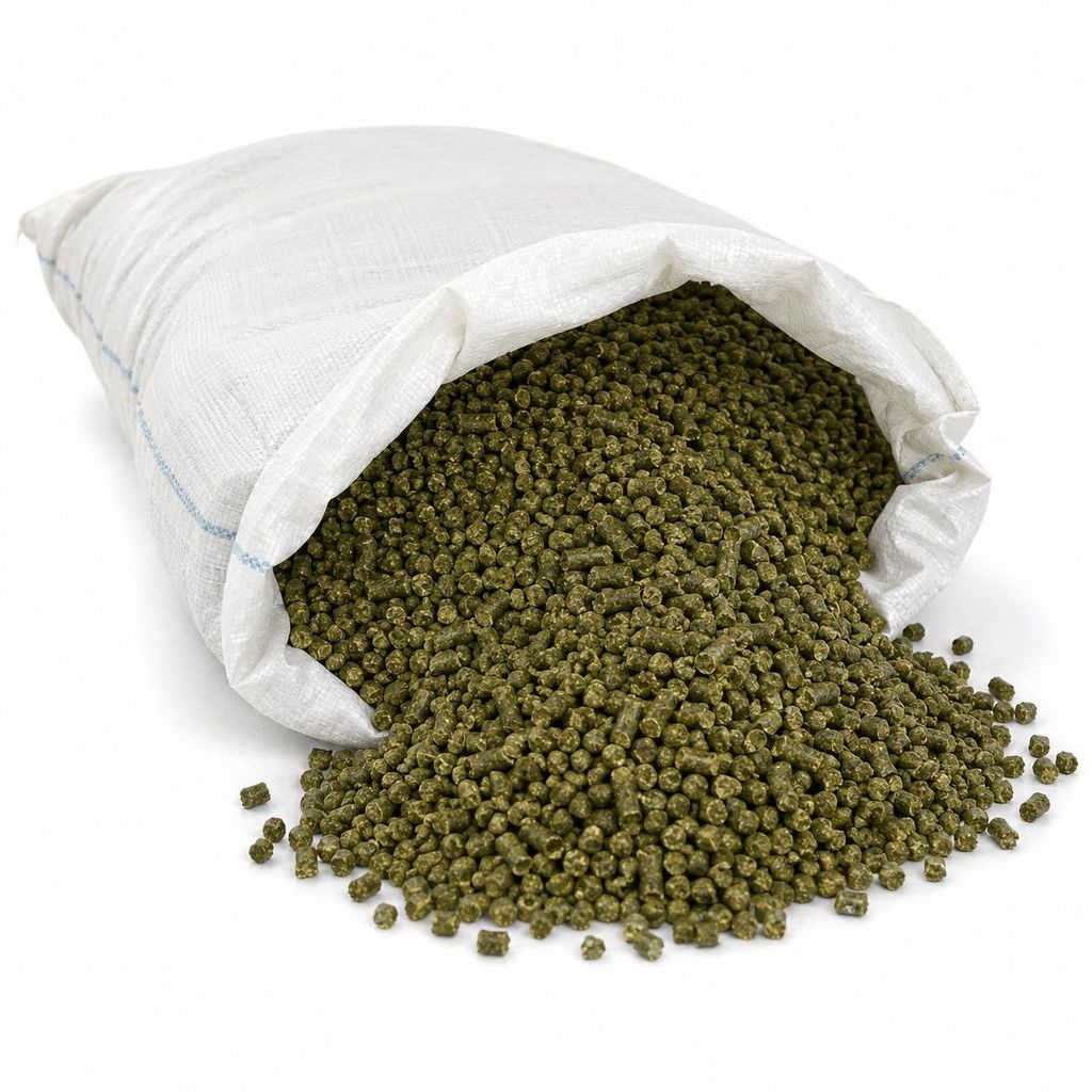 Granulés de luzerne, 25 kg, 8 mm. Aliment riche en Image du produit 