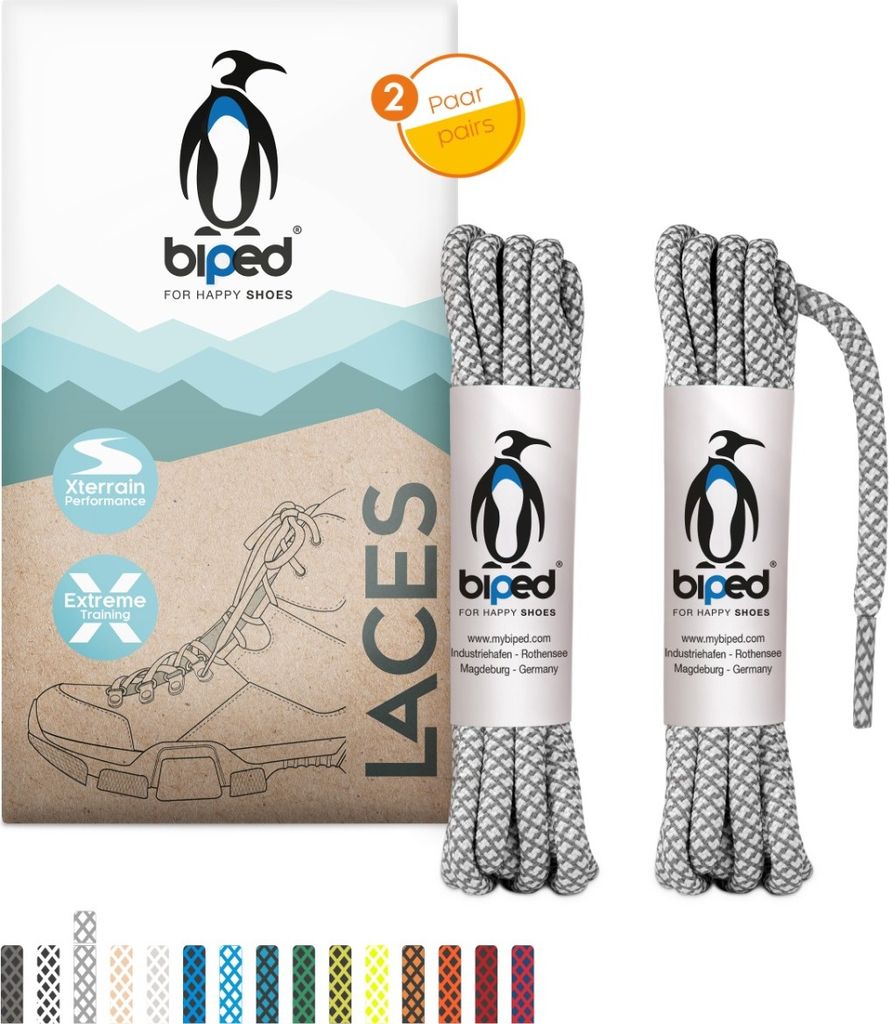 biped LACES 2 Paar bicolor Rope Schnürsenkel | Kaufland.de