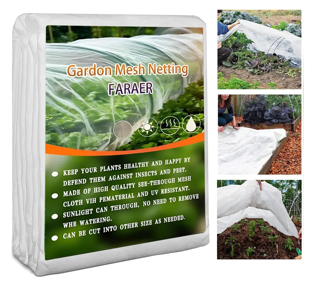 Filet anti-insectes potager 2x5m voile de protection mailles serrées