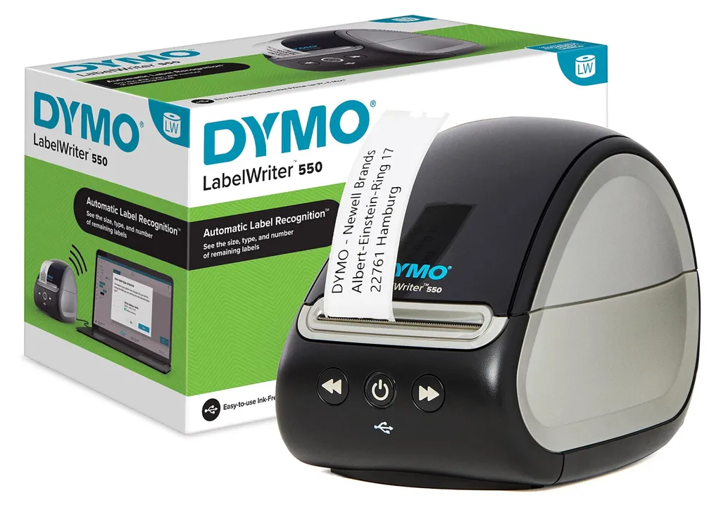 Imprimante d'étiquettes thermique DYMO LW 550 pour bureau et logistique