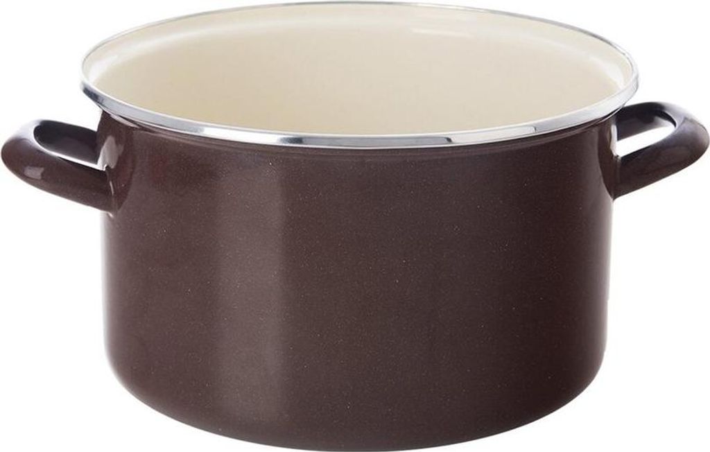 HNĚDÝ smaltovaný hrnec 22 cm, 4 l Obrázek produktu 