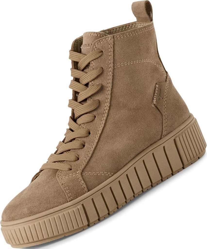 Tamaris Schnürstiefel Beige in Gr. 38