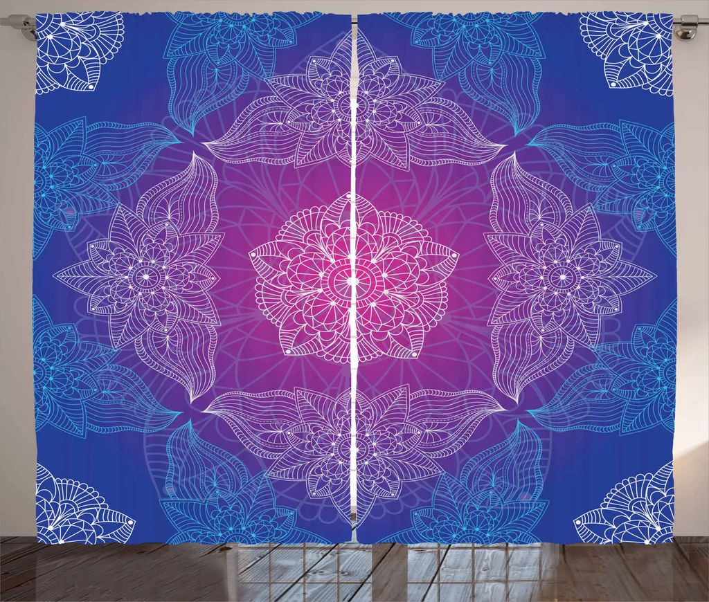 Tenda Boho Viola Mandala ABAKUHAUS 280x225 - Arredo Soggiorno Moderno