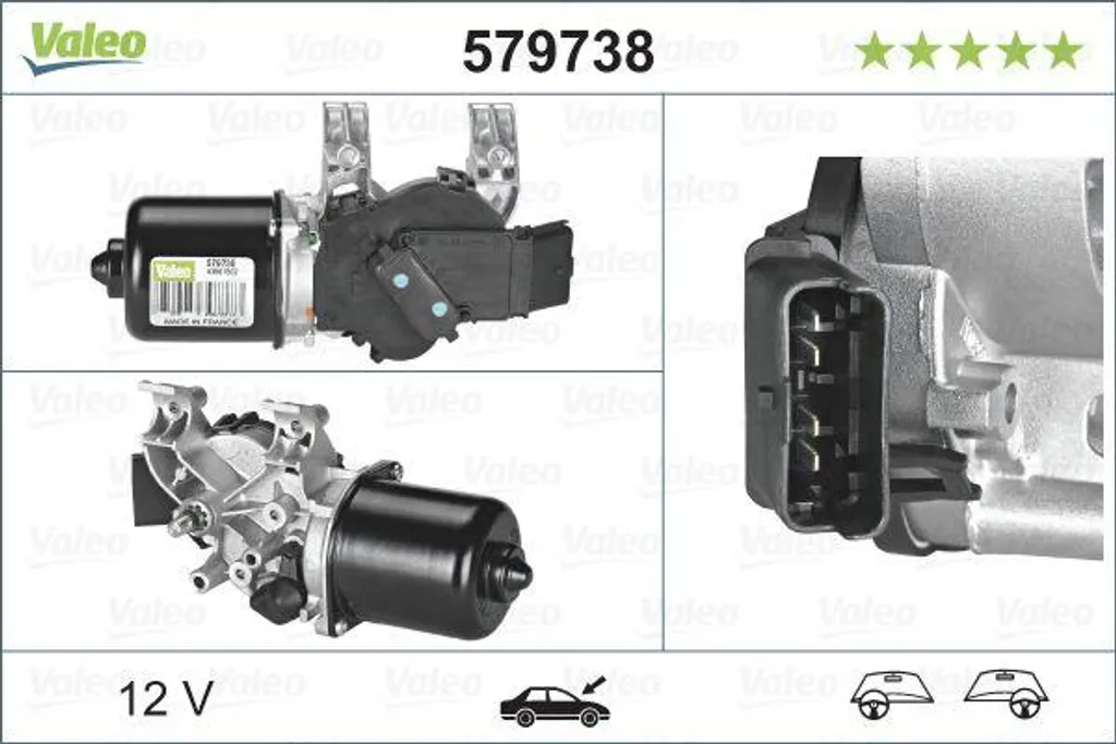 Essuie-glace en panne sur Clio ? Moteur Valeo 579738 OE 7701061590