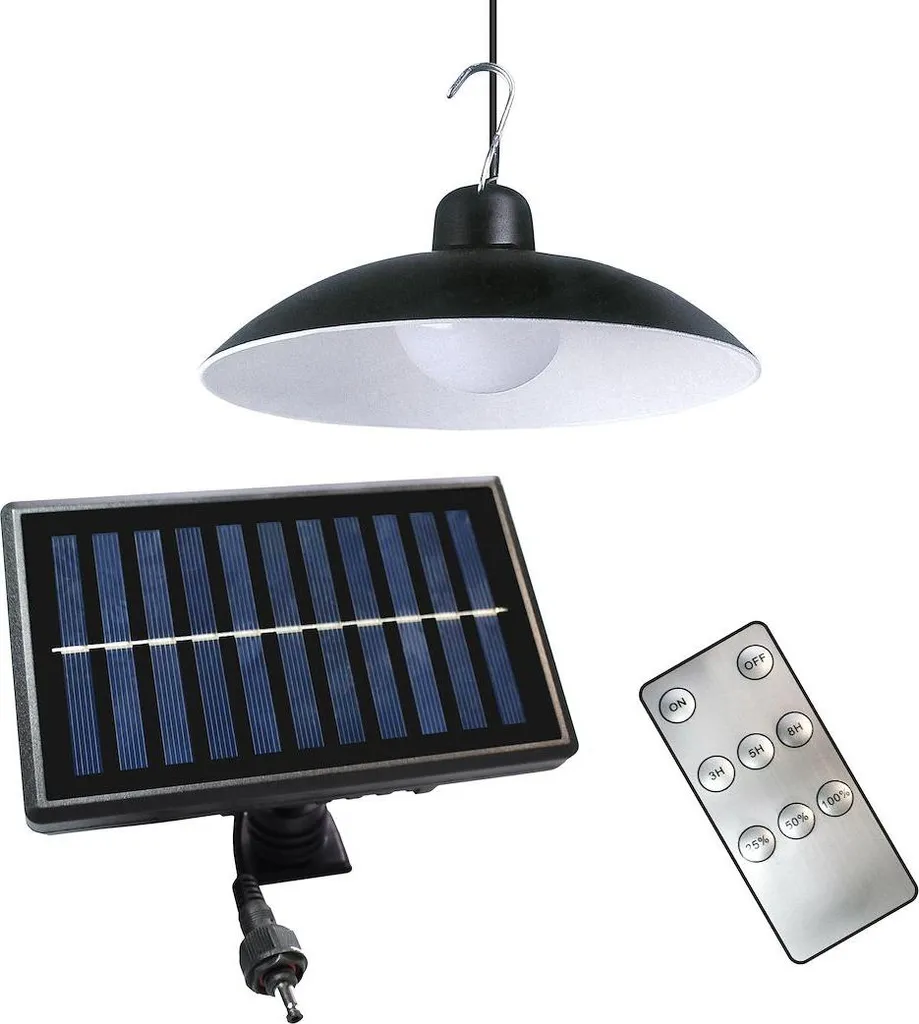 Luminaire solaire suspendu Saturn pour éclairer une tonnelle ou pergola