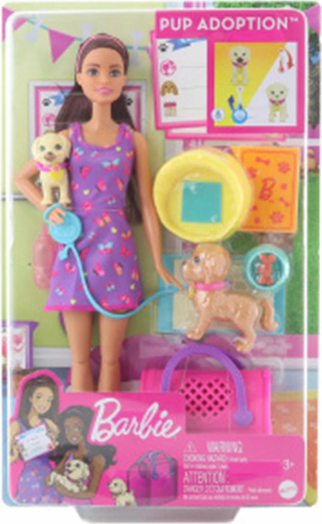 Barbie-Puppe mit Hunden HKD86 Produktbild 