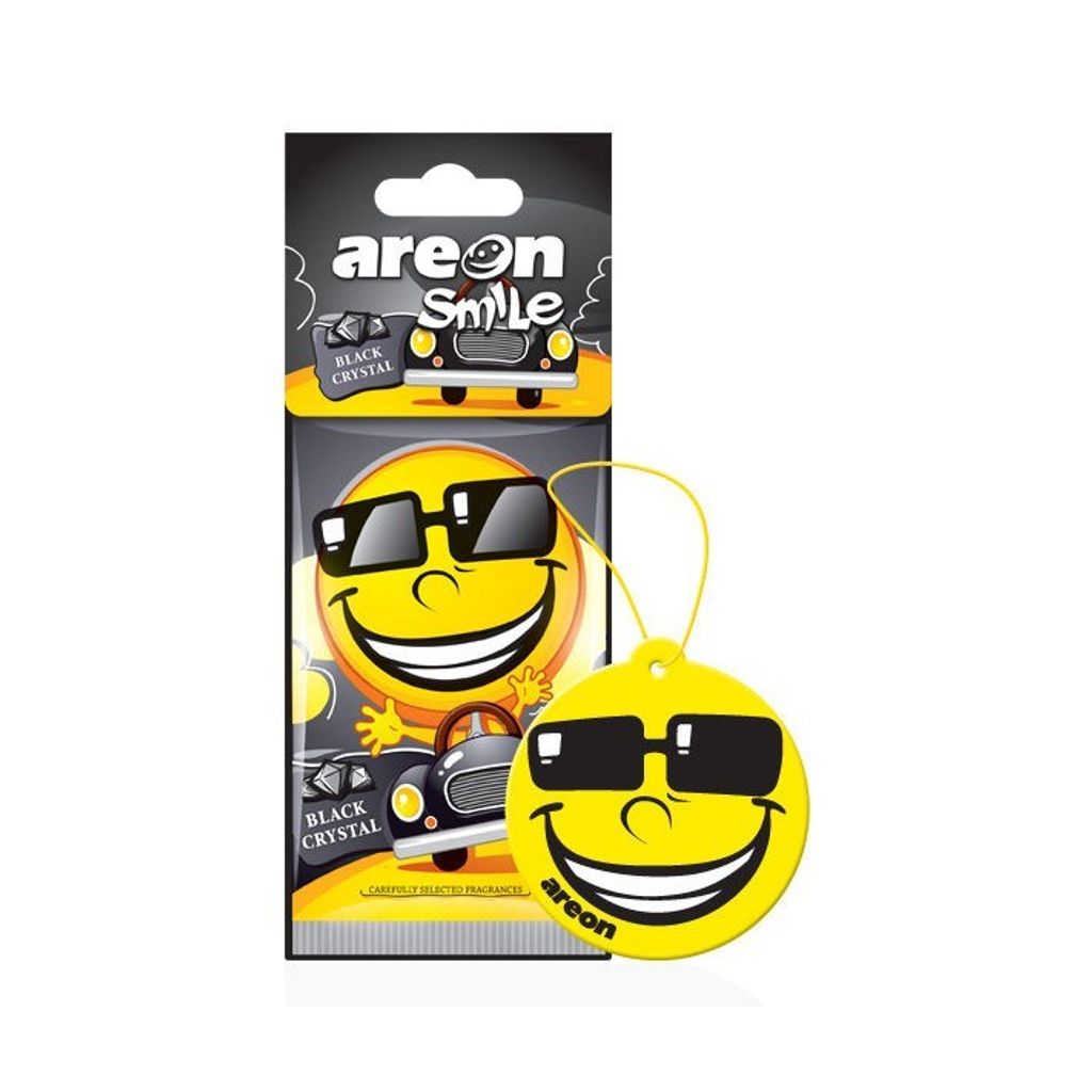 Areon Smile Auto Lufterfrischer Black Crystal, 1 Stk.