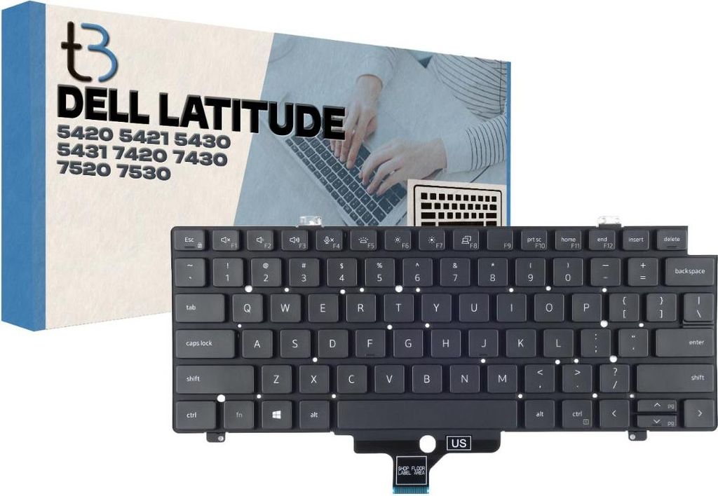 Toetsenbord voor Dell Latitude 5420, 5421, 5430, 5431, Productafbeelding 