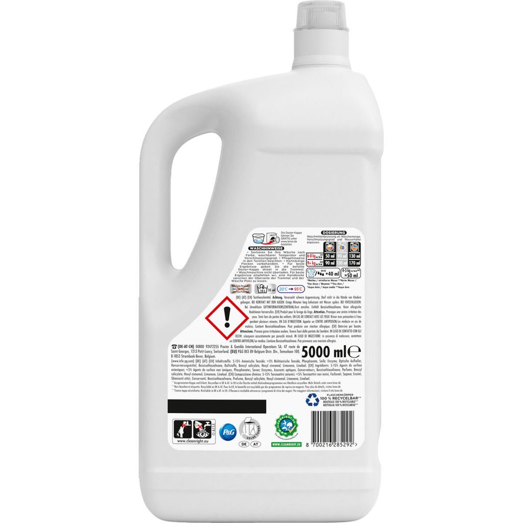 Lenor Aprilfrisch Waschmittel 5,00 l Produktbild 3