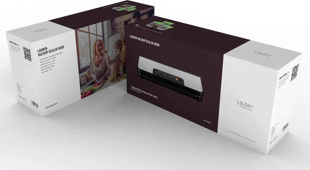 Lauben Vacuum Sealer 60SB Nera - Sigillatrice Sottovuoto Design Retail - 12