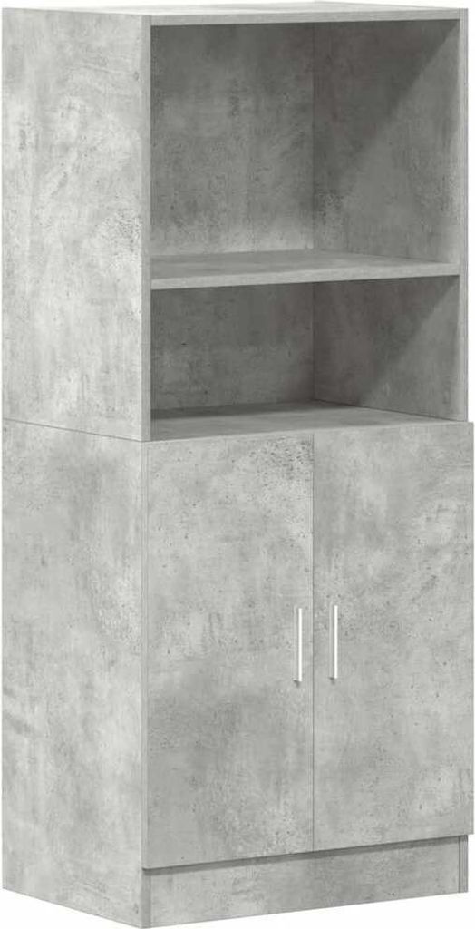 Küchenschrank Betongrau 57x41,5x131,5 cm Holzwerkstoff
