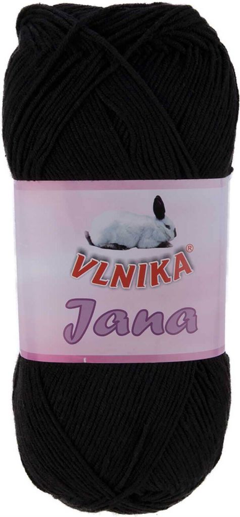 100g Strickgarn Jana Häkelgarn Strickwolle Häkelwolle Baby-Wolle, Farbauswahl, Farbe:schwarz