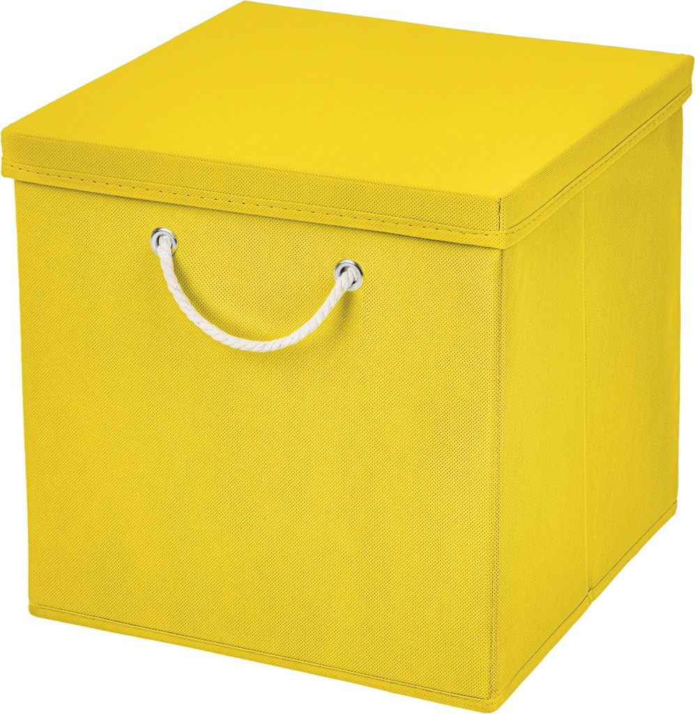 1 Stück Gelb Faltbox 30 x 30 x 30 cm  Aufbewahrungsbox Produktbild 