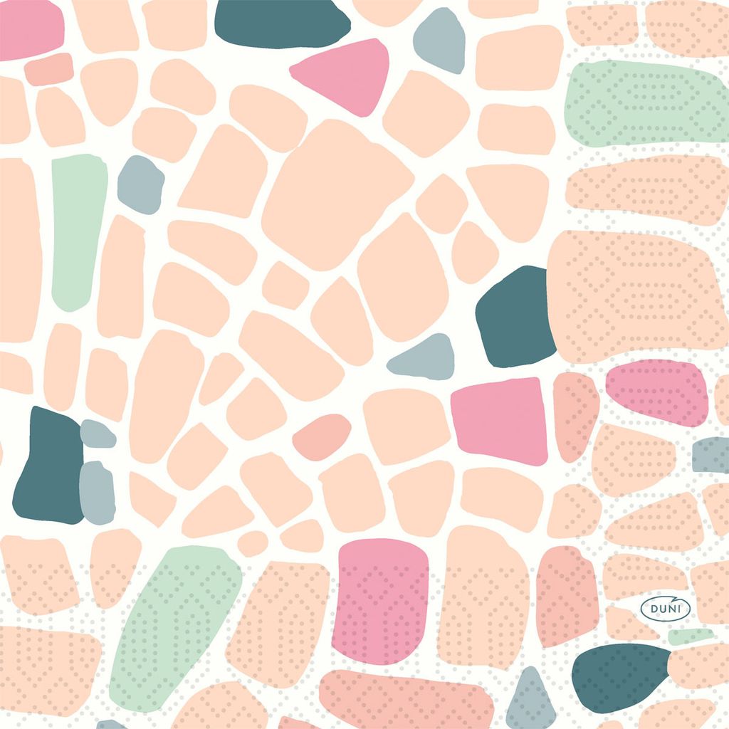 DUNI Duni Servietten Ocean Pebbles 33x33cm