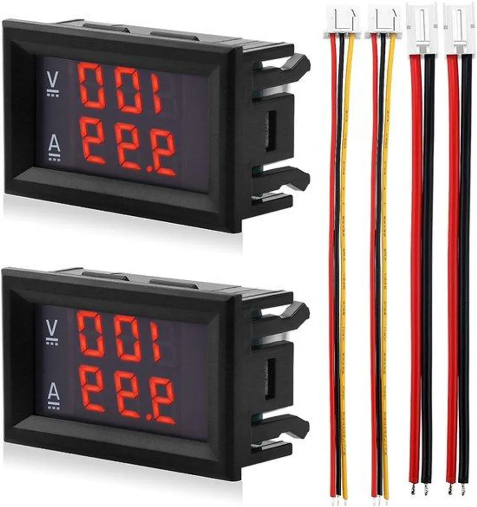 Afficheur de Tension et Courant CC 100V 10A - Module de Mesure de Panneau