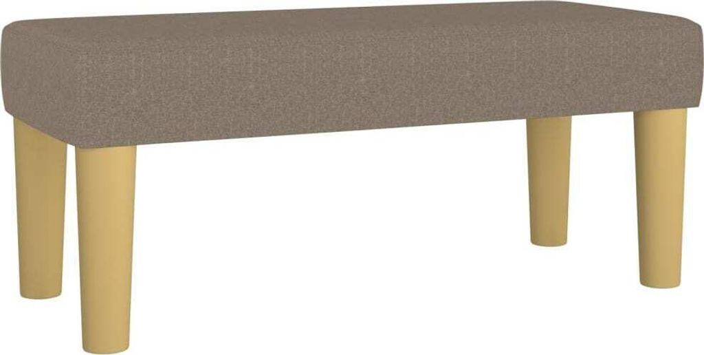 Sitzbank Taupe 70x30x30 cm Stoff