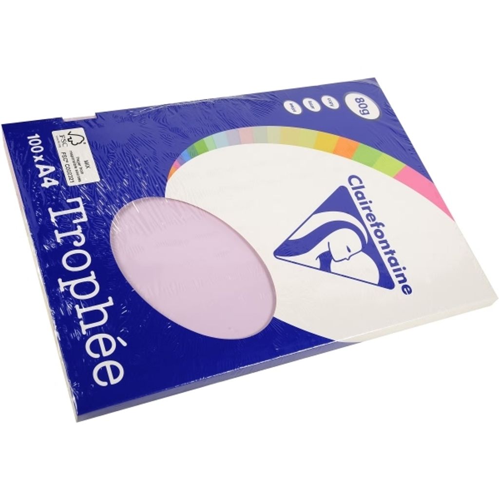 Clairefontaine Papier ppp A4 80G 100BL Lila Produktbild 