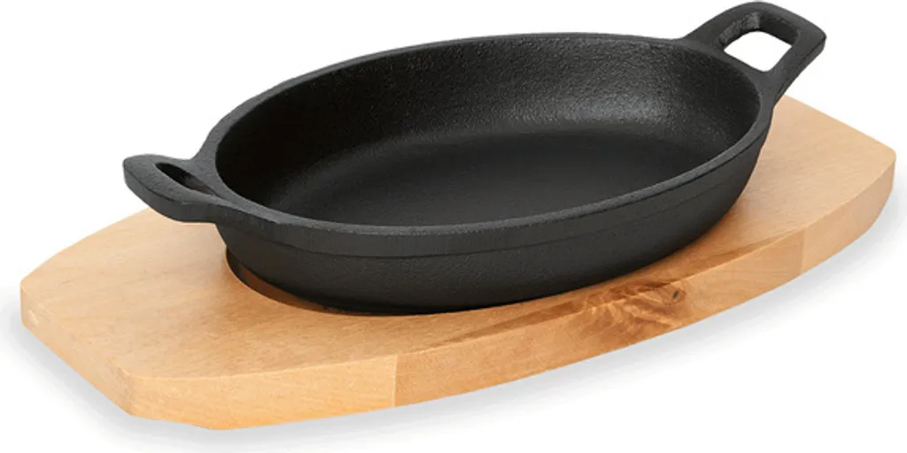 Padella in ghisa 35 Bambù / legno / sughero / salice massiccio, ghisa 1,05 kg - 1