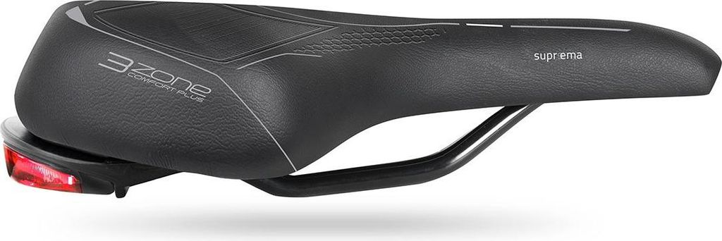 Selle Bassano Supreema Fahrradsattel Herren 3-Zonen-Technologie leicht für E-Bike-Fahrer