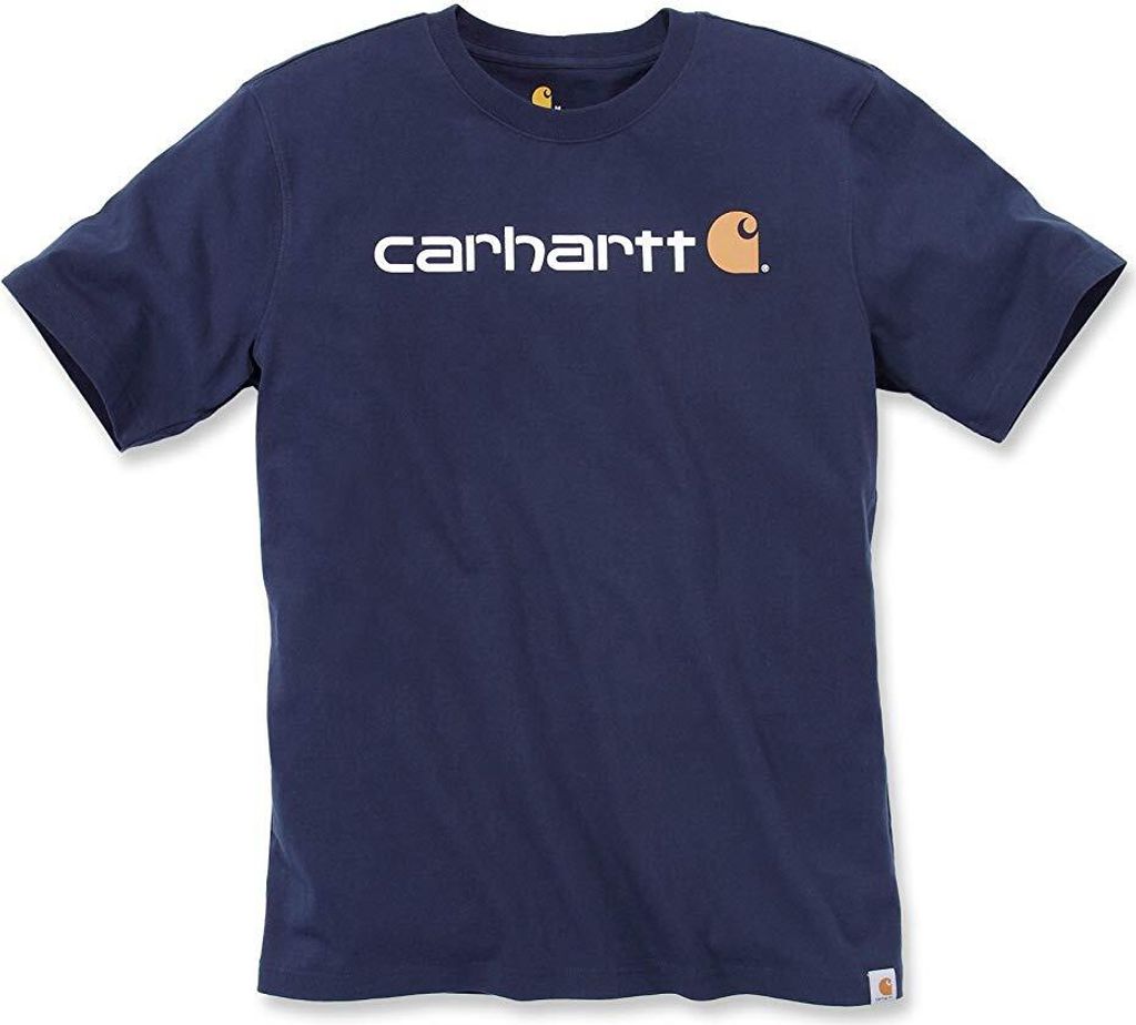 Carhartt Arbeitsshirt core logo t-shirt Navy XS