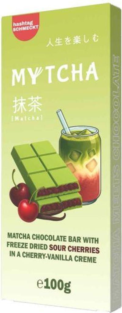 hashtag schmeckt Mytcha Matcha Chocolate Bar Freeze Dried Produktbild 