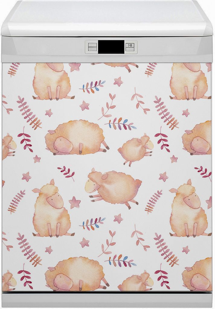 Abwaschbar 60x80 cm Geschirrspüle Magnetmatte Küche Dekorative - Schaf