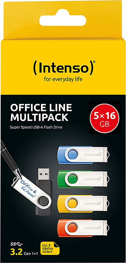 Intenso 3543575 Intenso USB Stick Office Line 16GB USB 3.2 Productafbeelding 