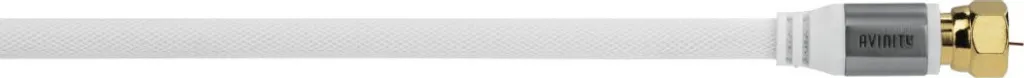 Câble raccord satellite blindage 100 dB doré avec gaine en textile 2m