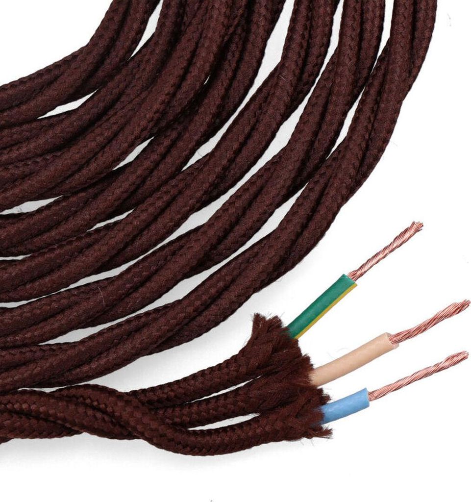 Kabel EDM 11892 Braun 3 x 1 mm 5 m