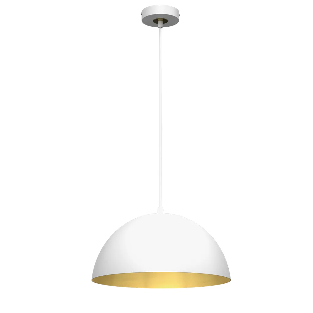 Lustre Moderne Milagro BETA MLP7897 - Éclairage Puissant Blanc et Doré Chic
