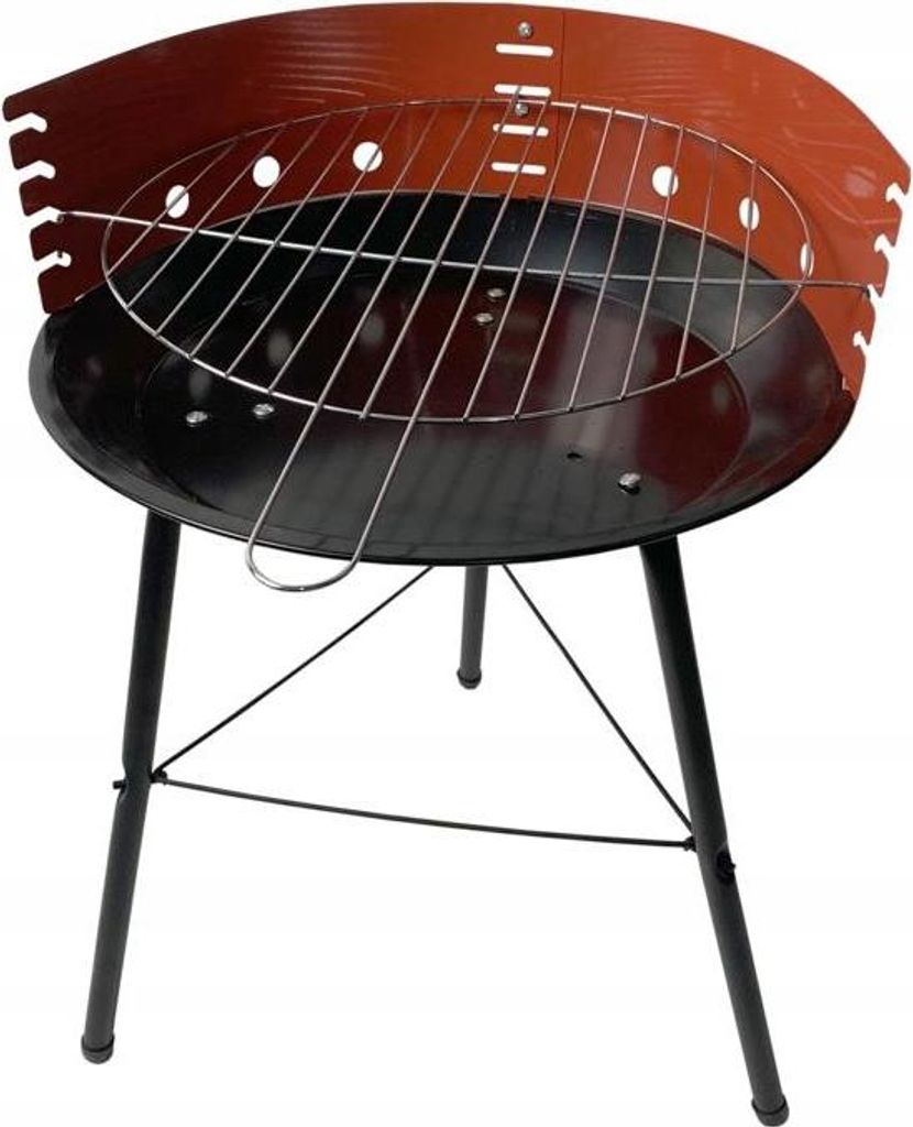 FEINZ | Grillwagen 56cm - Palenisko 36cm - Chrom-Rost - Klassisch - Perfekt für Picknicks