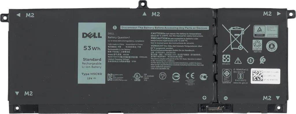 Dell TXD03 Batteria 53Wh 4 Celle per Latitude 3510 Vostro 5502 H5CKD