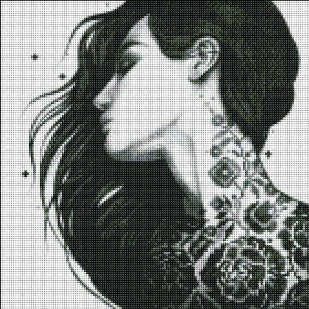 Tableau Diamant Femme Tatouée 40x40 - Finissez-en avec la Déco Murale Ennuyeuse