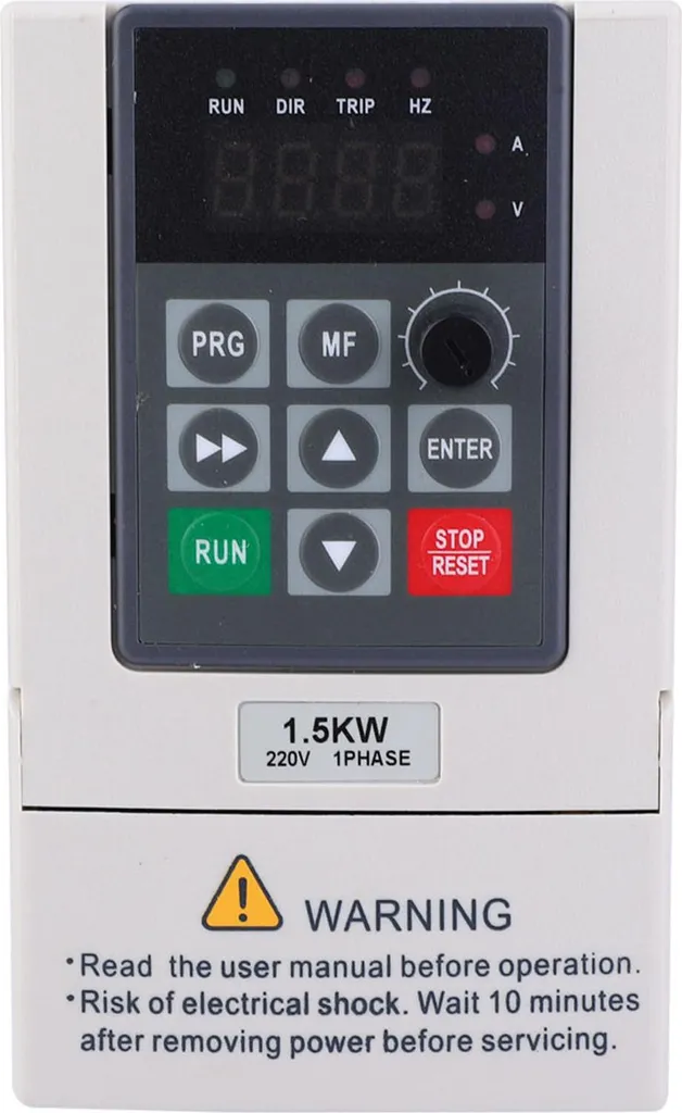 Variateur de vitesse VFD 1.5kW 220V - Onduleur Monophasé vers Triphasé