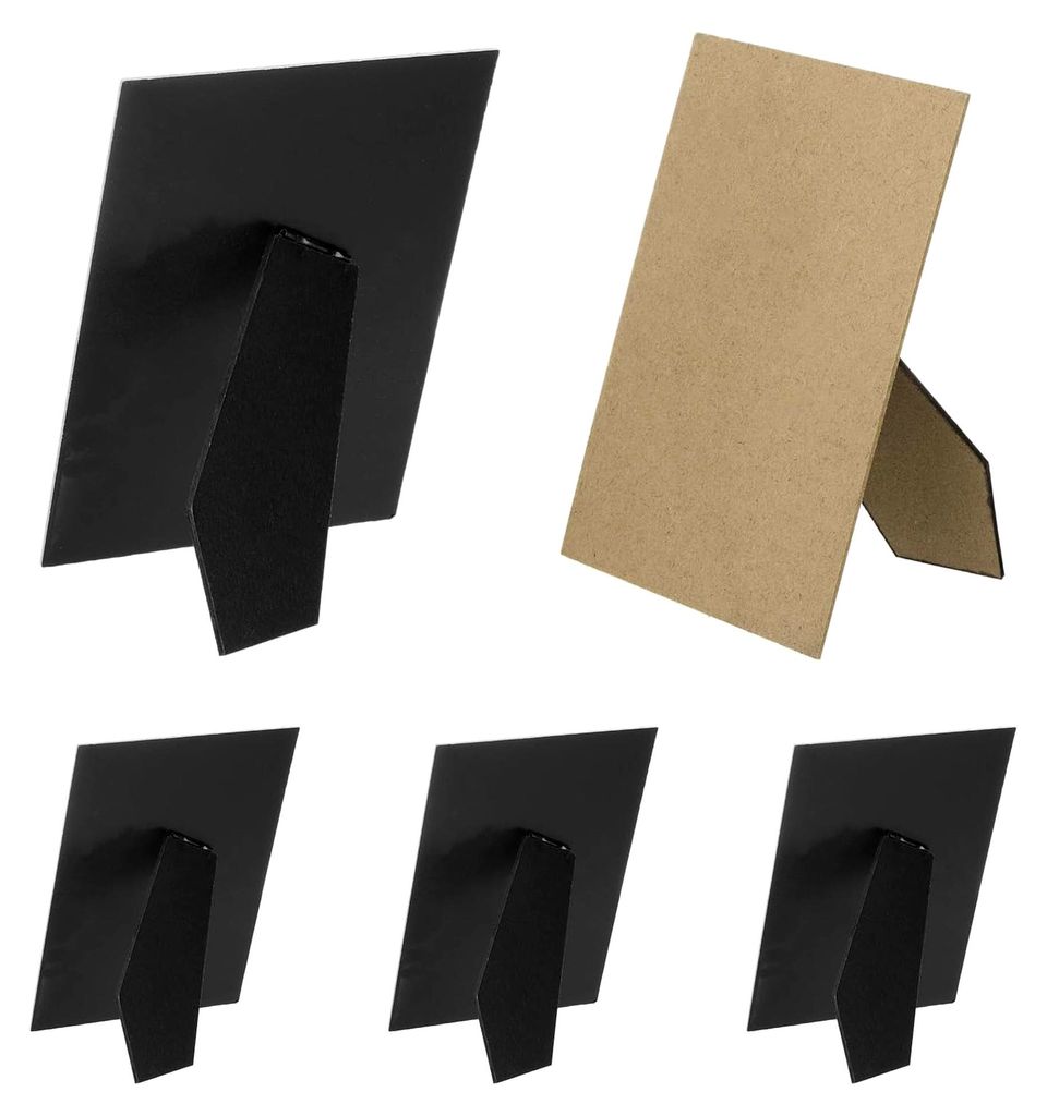 5 Stück Rückständer für Bilderrahmen, 4x6 Zoll Aufstellhilfe für Fotoframes, Schwarz