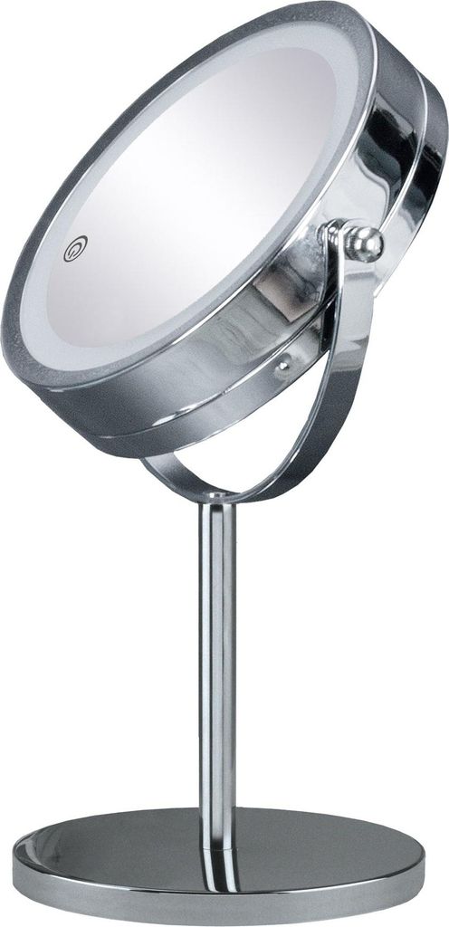 Kleine Wolke LED-Kosmetikspiegel RECHARGE MIRROR Silberfarben