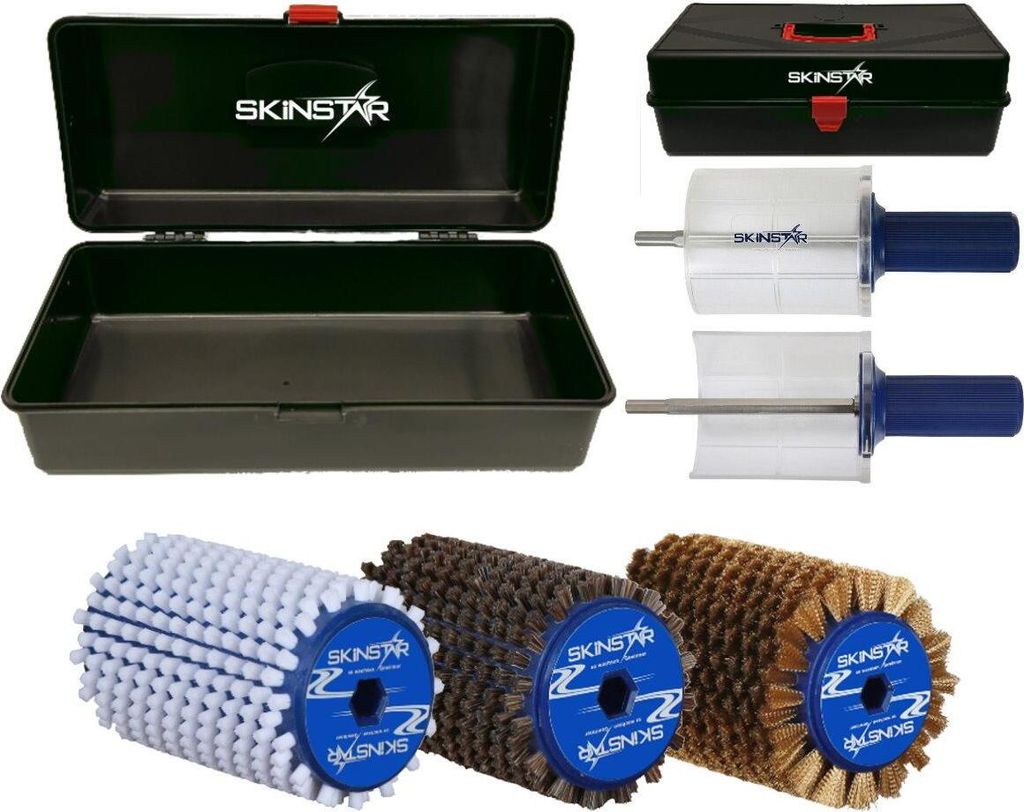SKINSTAR Cire pour Skis Set,Universel Cire,Brosse,Grattoir,Nettoyeur 5
