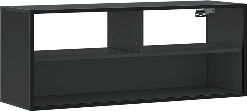vidaXL TV-Schrank Schwarz 100x31x39,5 cm Holzwerkstoff und Metall