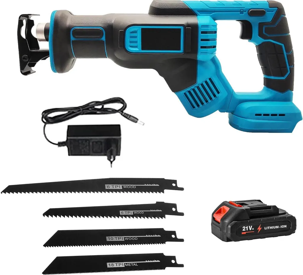 Sega a gattuccio batteria 18V 300mm | Seghetto alternativo rosso cremisi