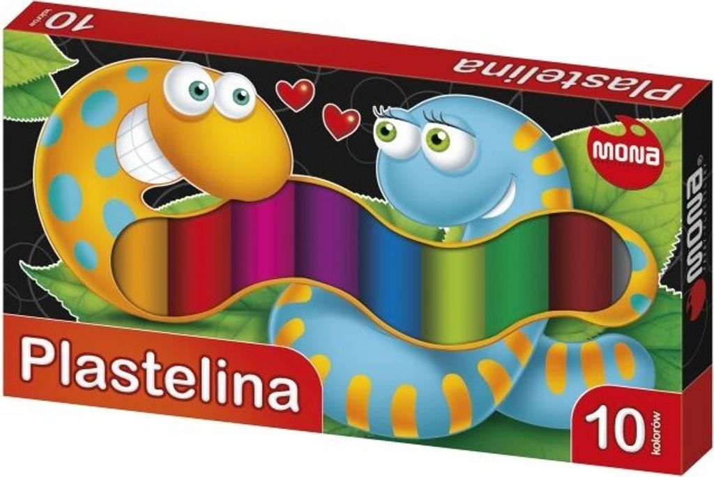 Plasticine 10 couleurs Mona Image du produit 