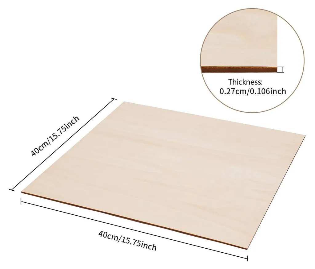 Planches en bois sans nœuds pour découpe précise - 30 unités 3 mm - 3