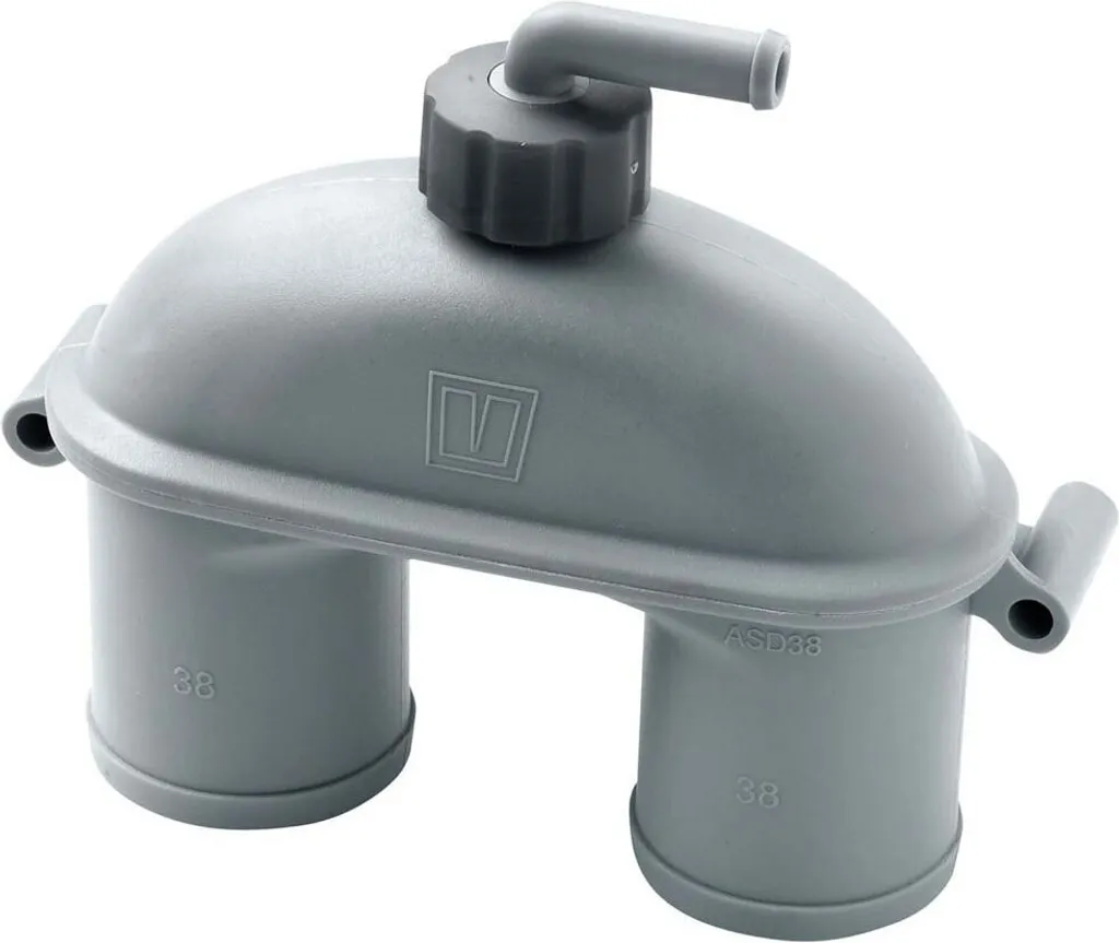 Siphon Vetus ASD 38 mm avec Clapet Anti-retour Blanc pour Bateau