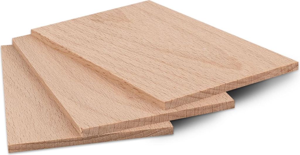 Metrie, Doska z masívneho dreva, 80 x 60 x 3,5 mm, buk, 1 Obrázok produktu 